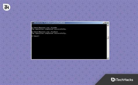 rebuildbcd|rebuildbcd cannot find path.